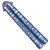 Clip Point Blue Balisong Butterfly Knife with Aluminum Handle