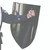 Decorative Medieval Style Shield – White Finish