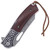 Timberline Signature Folding Knife – Damascus Pattern Utility Folder with Wood Handle