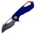 Trailmark Compact Folding Knife – Blue Utility Folder with Forward Swept Profile