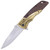 Dunmore Spring Assisted Folding Knife with Wood Grip and Drop Point Blade