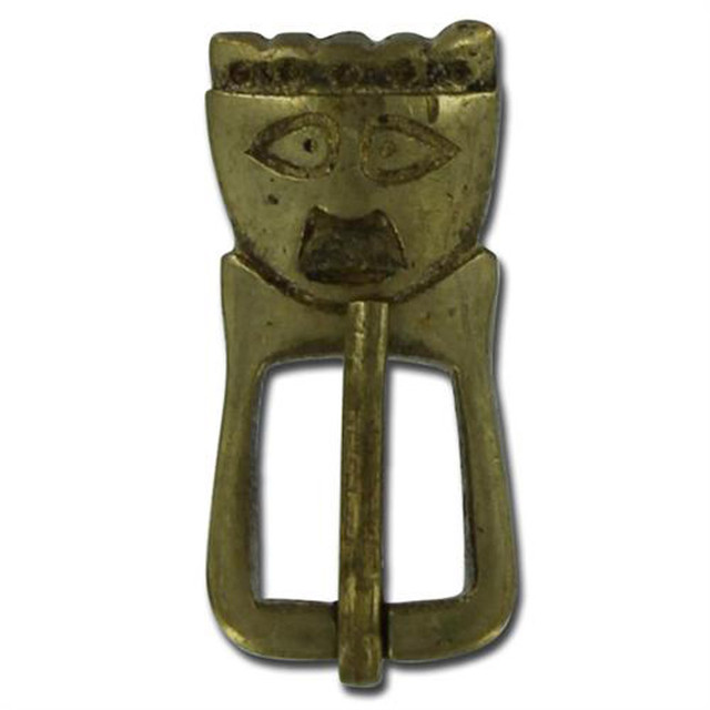 Medieval Early Anglo-Saxon King Brass Buckle