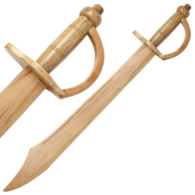 Pirate Training Wooden Cutlass for Practice and Cosplay