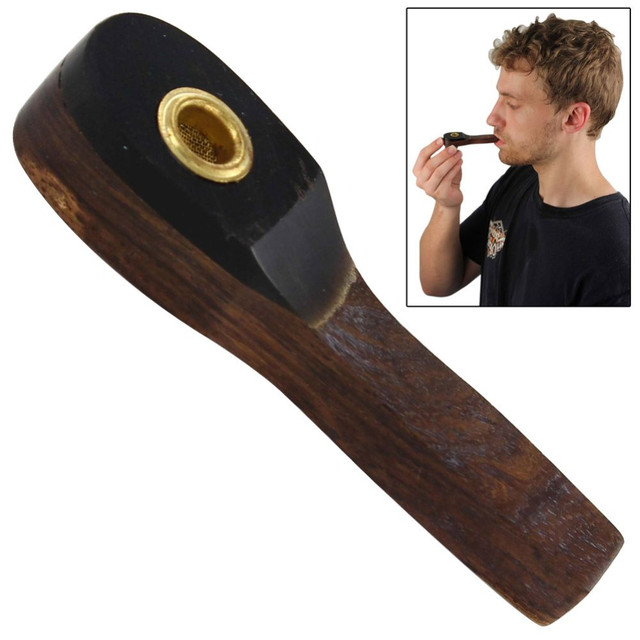 Wood and Horn Miniature Pipe