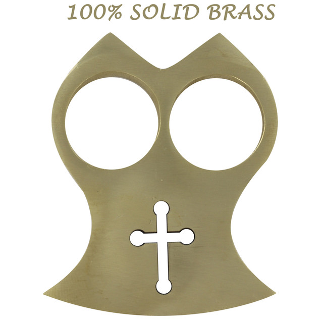 Effortless Grace Two Finger 100% Pure Brass Knuckle Paper Weight