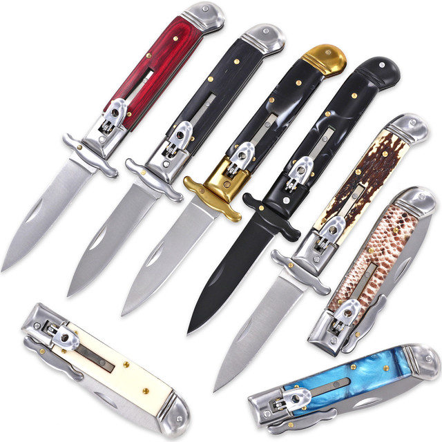 Touch of Destiny Automatic Stiletto Knife with 8 Designs Selection