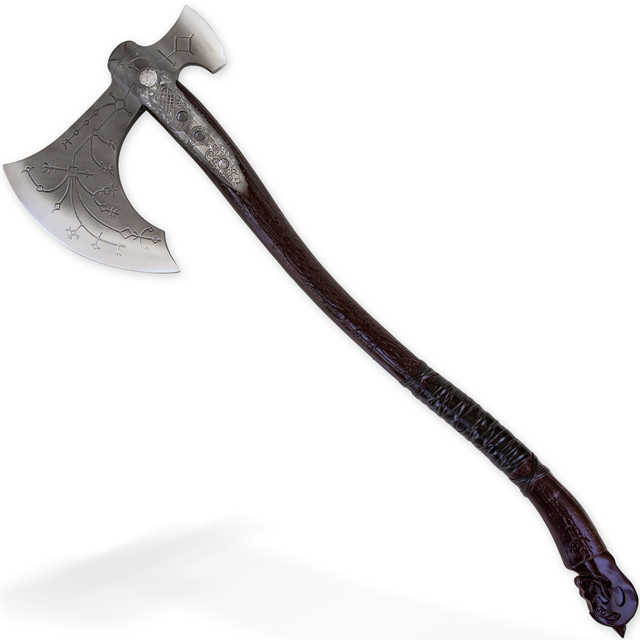 Polypropylene Bearded Axe with Runes – Cosplay Prop Inspired by Norse Legends