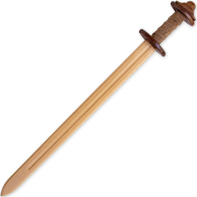 Beech Wood Viking Training Sword with Leather Grip