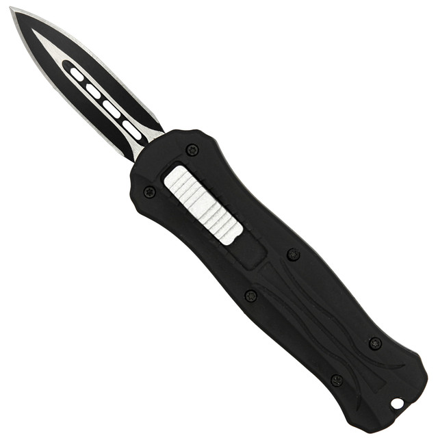 Agonizing Thorn Compact Black Double Edge Mini OTF Knives
