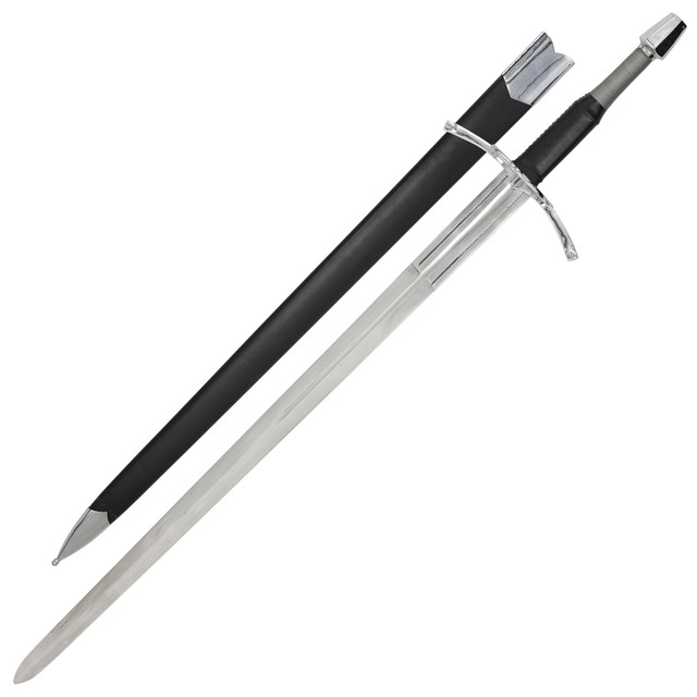 Full Tang Sword with Tempered EN45 Steel Blade and Steel Fittings