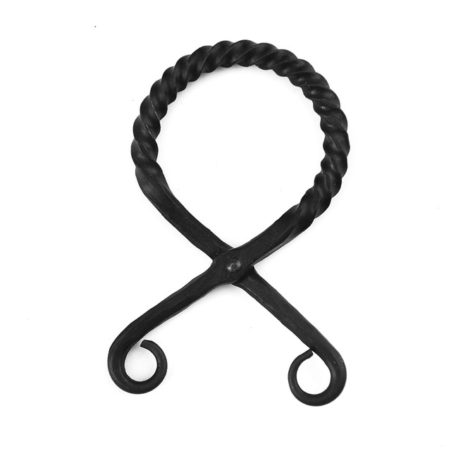 Hand Forged Iron Troll Cross Belt Buckles for Medieval Accessories