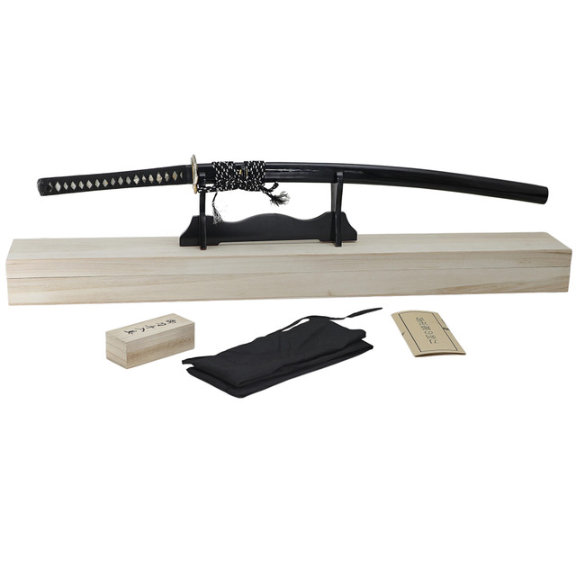 Obsidian Crest Katana – 1095 High Carbon Steel Hand-Forged Samurai