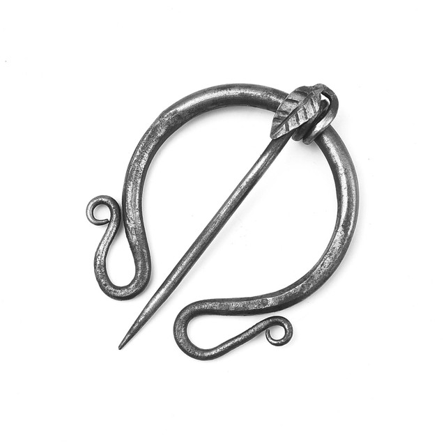 Hand-Forged Cloak Pins – Viking & Medieval Omega Fibula Brooch