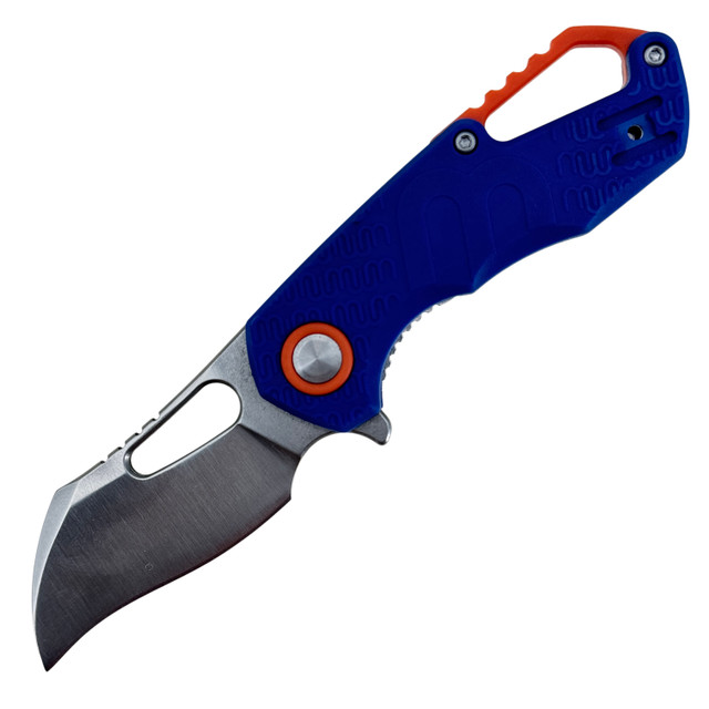 Trailmark Compact Folding Knife – Blue Utility Folder with Forward Swept Profile