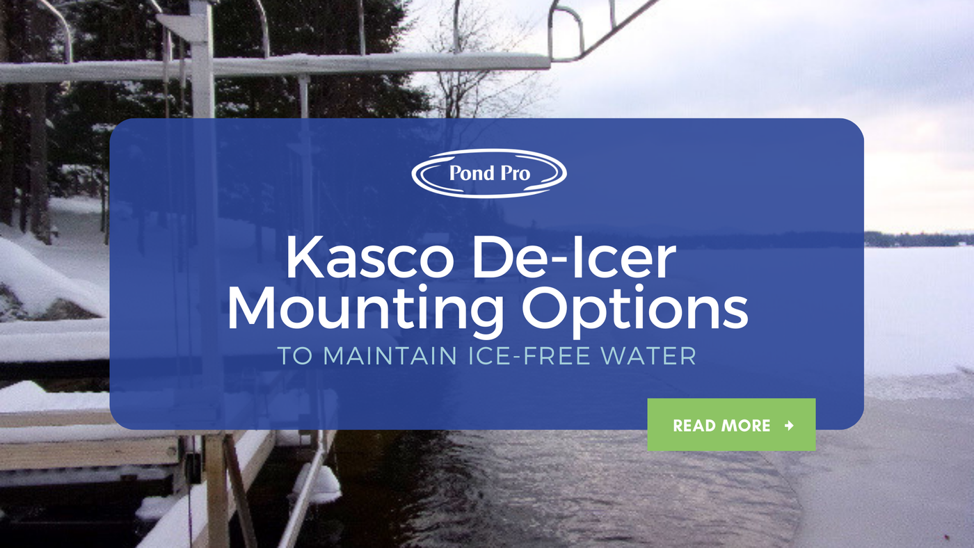 Kasco De-Icer Mounting Options to Maintain Ice-Free Water
