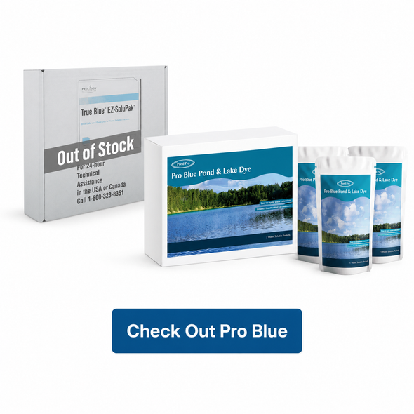 True Blue Pond Dye Box of 12 5.25oz solupaks FREE SHIPPING