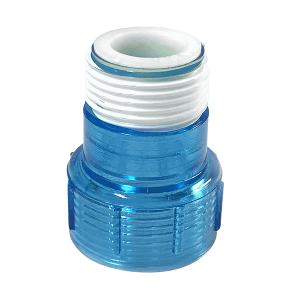 Aqua UV Quartz cap with ring, Clear Blue