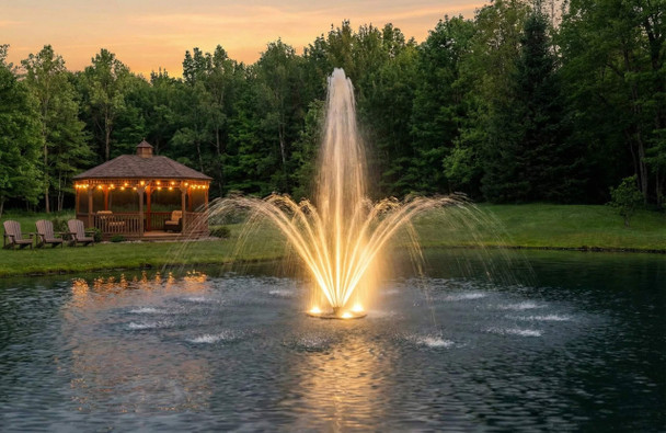 Atlas-6000 Floating 1/2 HP Fountain by Pond Pro® - 200 ft