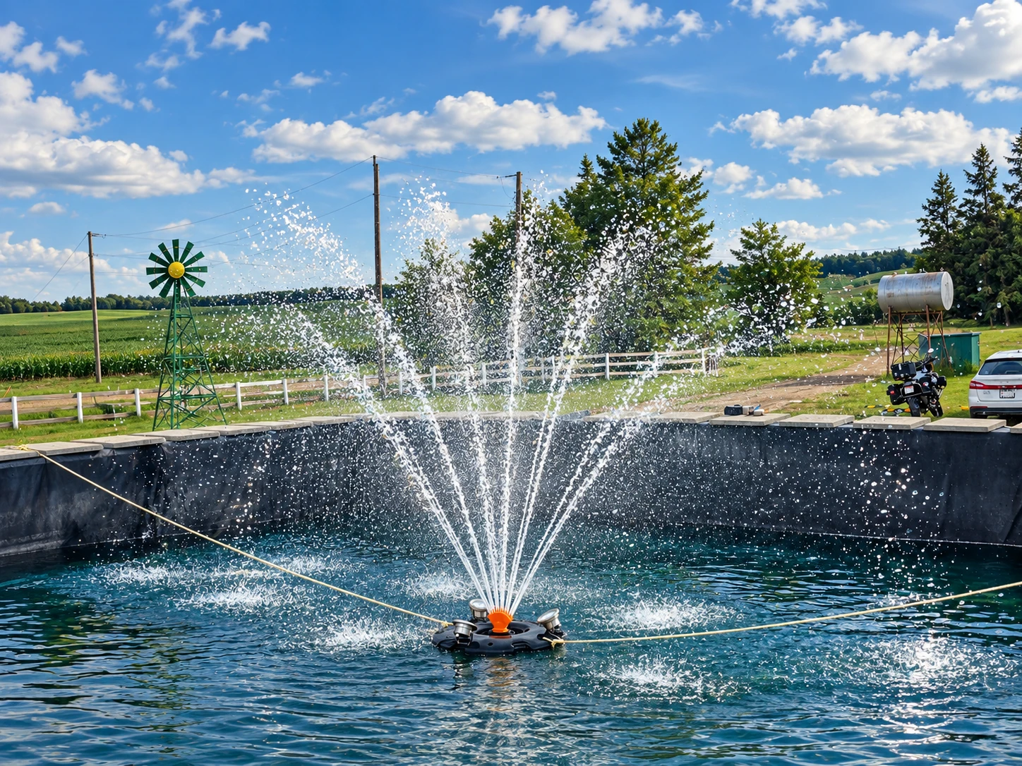 Atlas fountain with Fire nozzle