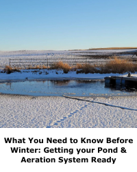 What You Need to Know Before Winter: Getting your Pond & Aeration System Ready