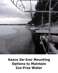 Kasco De-Icer Mounting Options to Maintain Ice-Free Water
