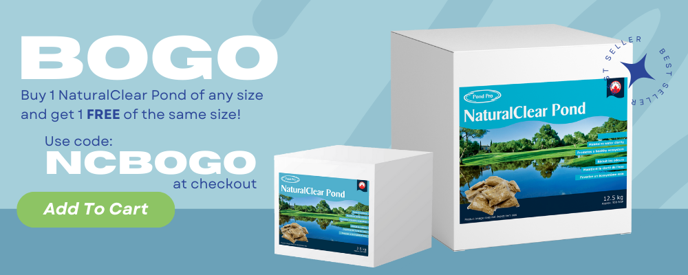 Buy 1 naturalClear pond of any size and get 1 FREE of the same size use code NCBOGO at checkout