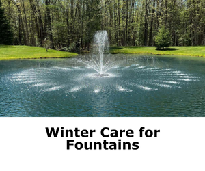 Can I Leave My Fountain in my Pond during winter in Canada
