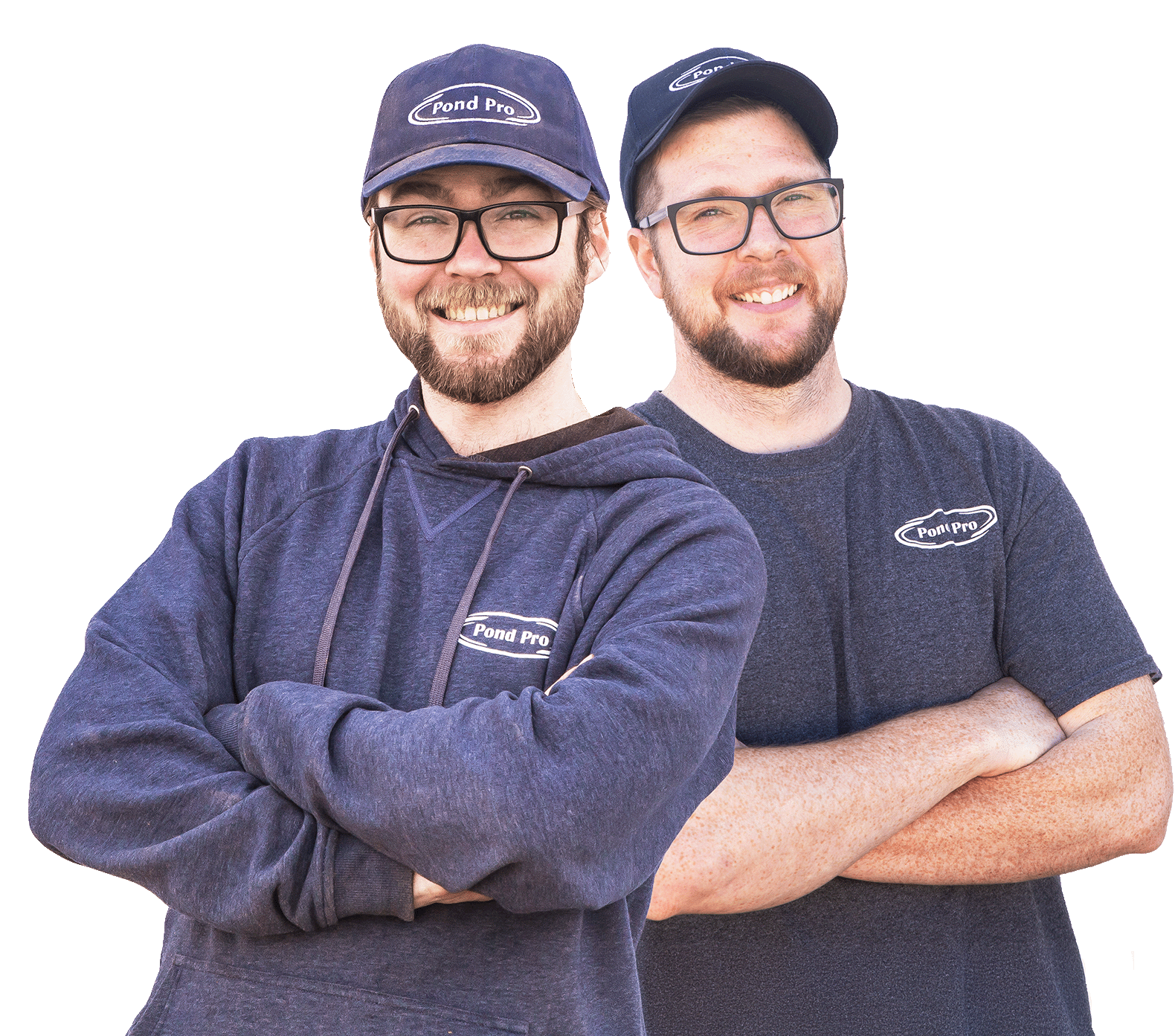 Charles and Mikey from Pond Pro Canada's team of pond and lake experts.