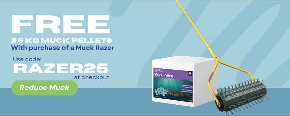 free2.5kg muck pellets with purchase of a muck razer use code RAZER25 at checkout