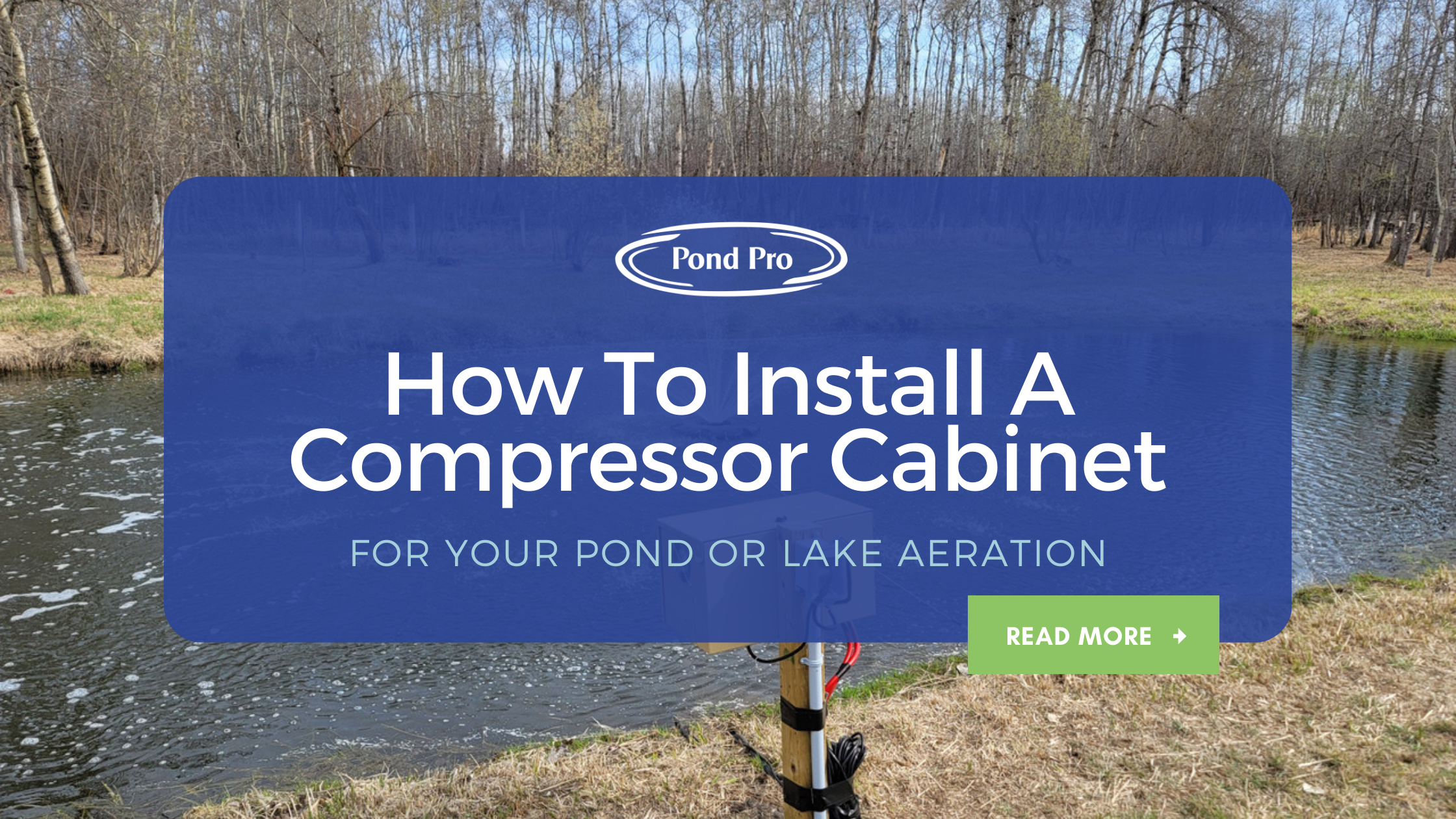 How To Install a Pond and Lake Aeration Compressor Cabinet in Canada
