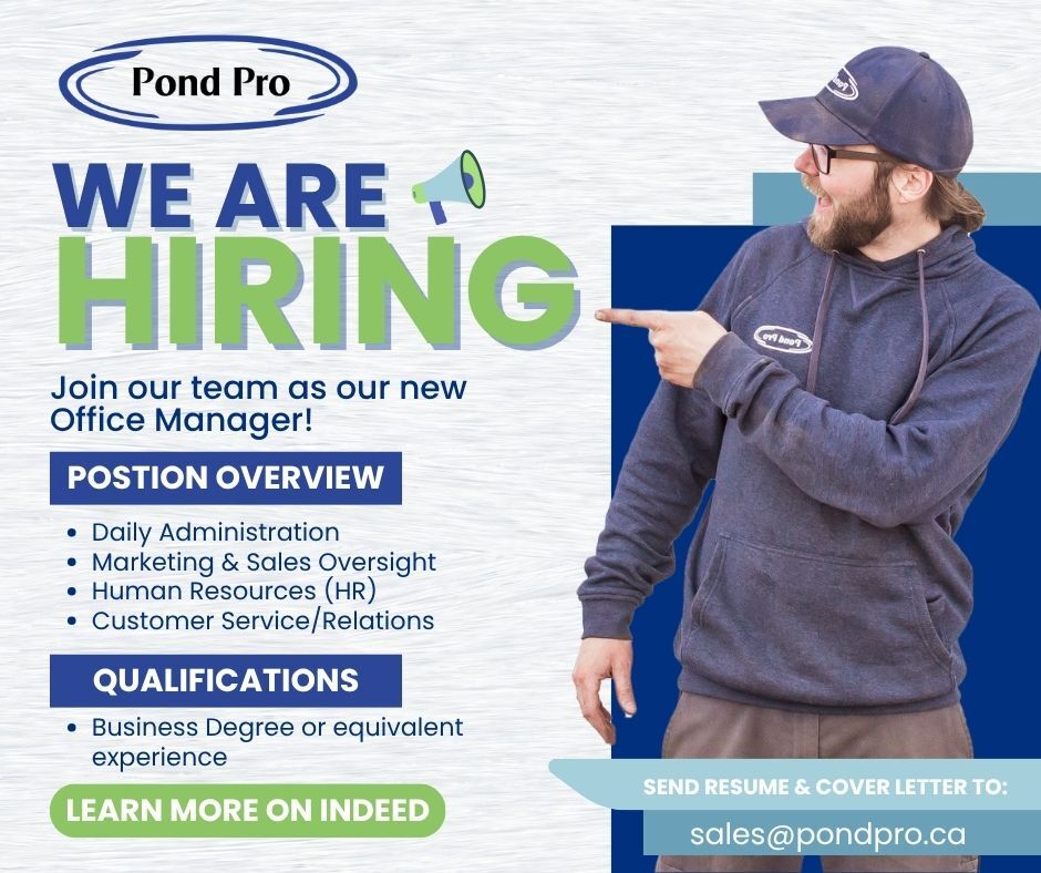 Pond pro canada is hiring