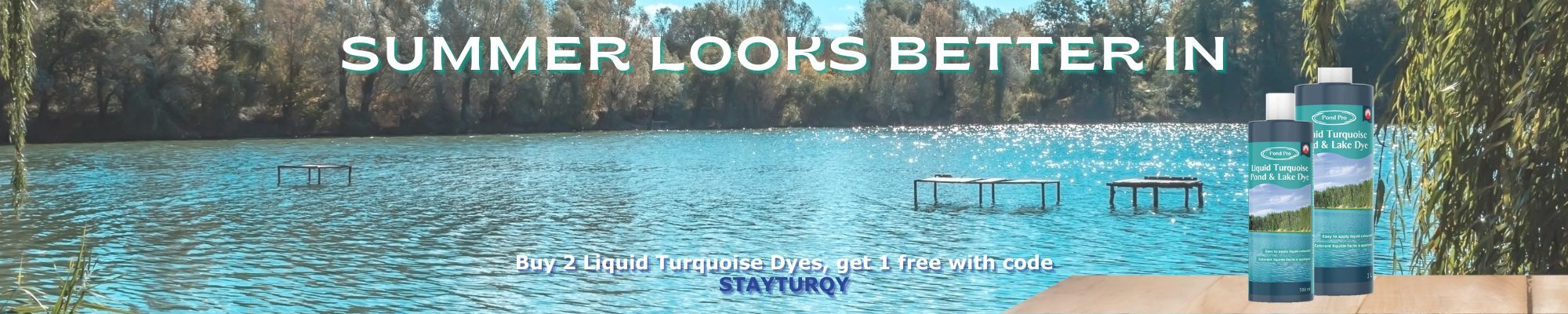 summer looks better in turquoise Buy 2 Liquid Turquoise Dyes, get 1 free with code STAYTURQY