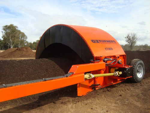 Compost windrow turner