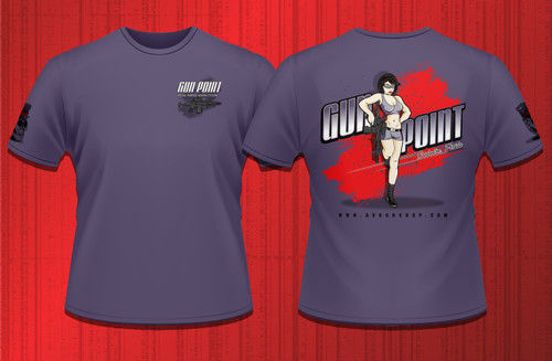 Gun Point Girl - SPWS Logo Shirt (Purple)