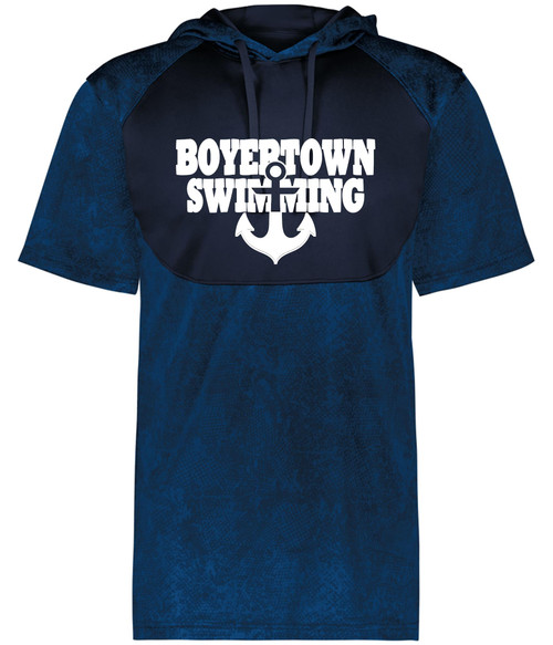 Boyertown Swimming Dry Fit Short Sleeve Hoodie