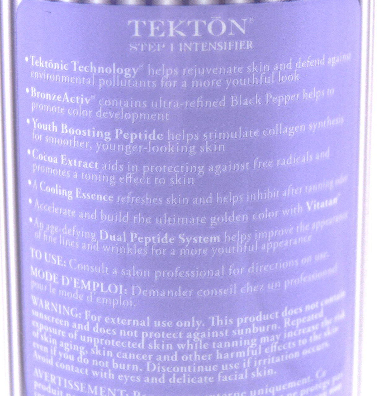 California Tan Tekton Intensifier Step 1 Tektonic Technology Tanning ...