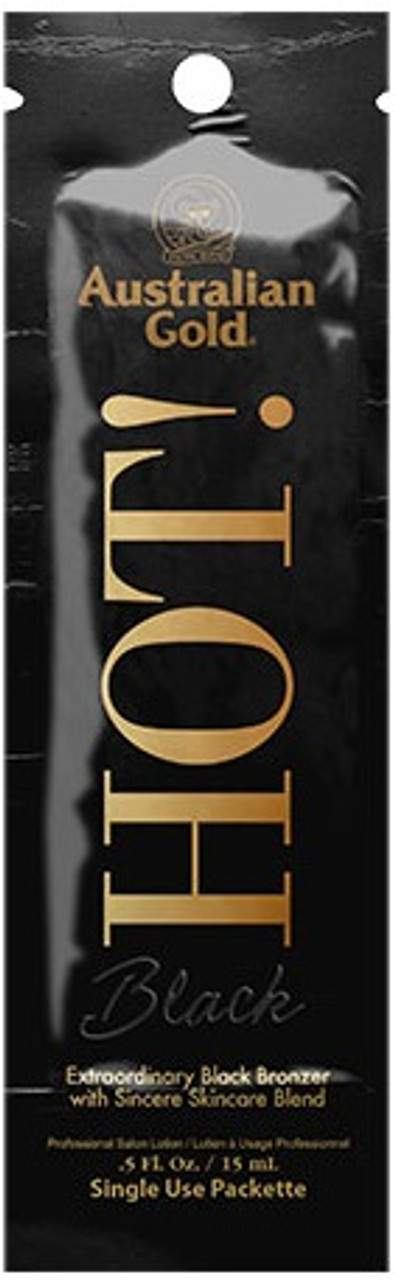 Australian Gold HOT! BLACK Tanning Lotion Sample Packet .5 oz - TanningLotionDepot.com