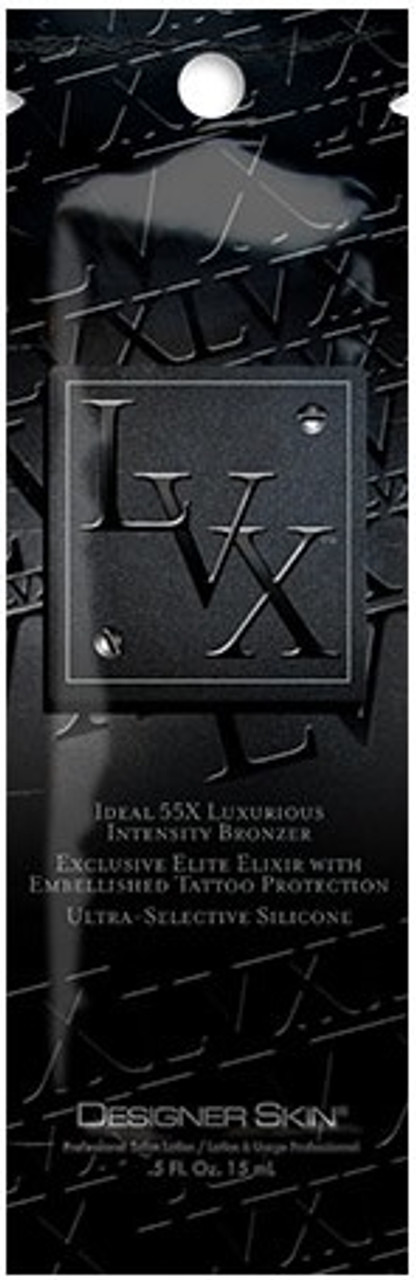 Designer Skin LVX 55X Intensity Bronzer Tanning Lotion +FREE Packet Repl  Stardom