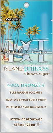 Brown Sugar DD ISLAND PRINCESS 400X Bronzer Tanning SAMPLE PACKET .75