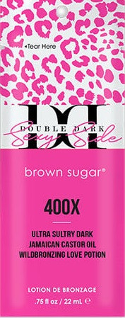 Brown Sugar DOUBLE DARK SEXY SIDE 400X Wildbronzing Tanning SAMPLE