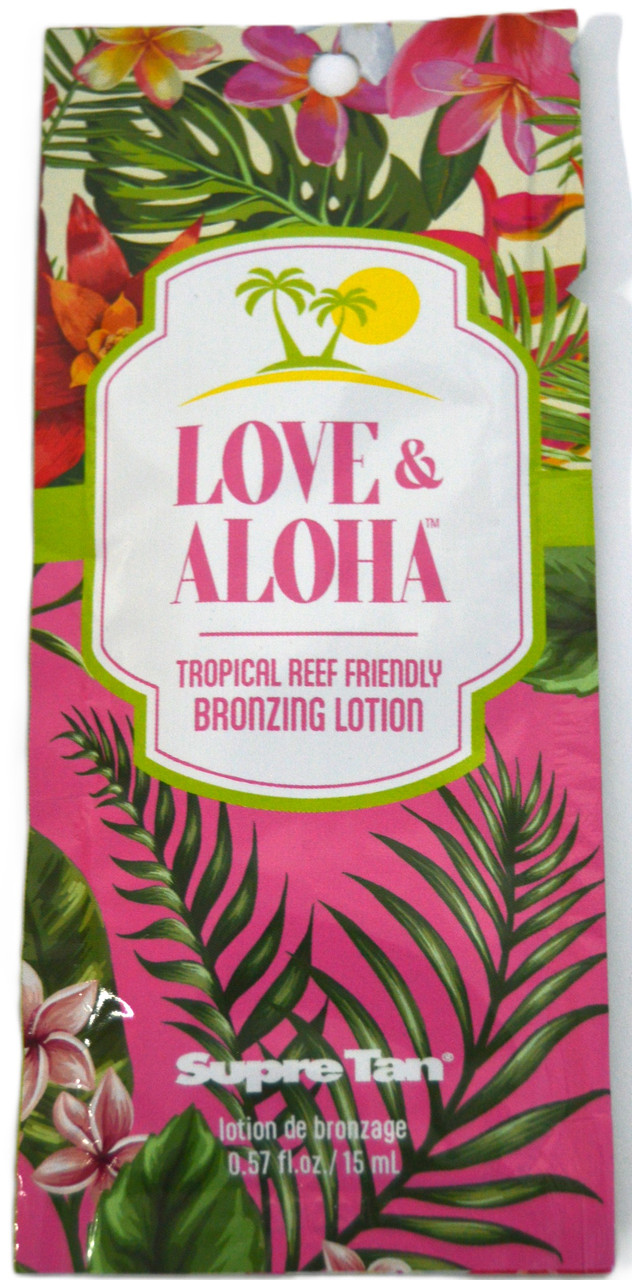 Supre Love & Aloha Tropical Reef Friendly Bronzing Tanning Sample ...