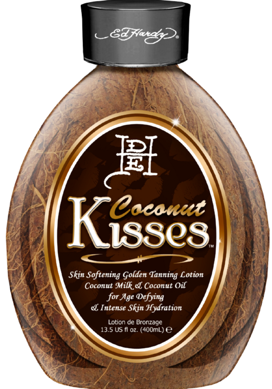 ned Festival fortov Ed Hardy Coconut Kisses Skin-Softening Golden Tanning Lotion 13.5 oz