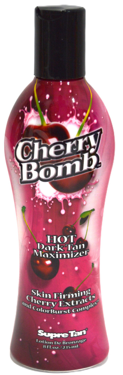 Supre Tan Cherry Bomb Hot Dark Tan Maximizer Tanning Lotion 8 oz