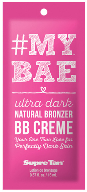 Supre #My Bae Ultra Dark Natural Bronzer BB Creme Tanning Lotion Sample Packet Supre #My Bae Ultra Dark Natural Bronzer BB Creme Tanning Lotion Sample Packet