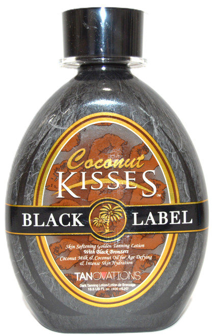 Tanovations Coconut Kisses Black Label  Golden Tanning Lotion with Black Bronzers