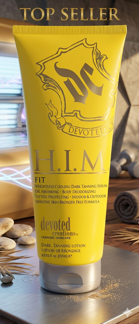 Devoted Creations H.I.M. Fit Weightless Cooling Dark Tanning Serum Tanning Lotion