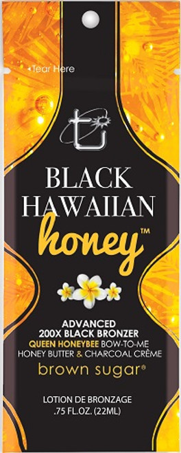 Tan Incorporated Black Hawaiian Honey Advanced 200X Black Bronzer Tanning Lotion Sample Packet