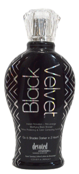 Devoted Creations Black Velvet Anti-Orange Mattifying Black Bronzer Tanning Lotion