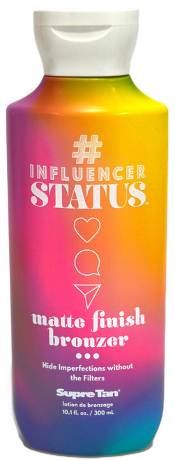 Supre Tan #Influencer Status Matte Finish Bronzer Tanning Lotion