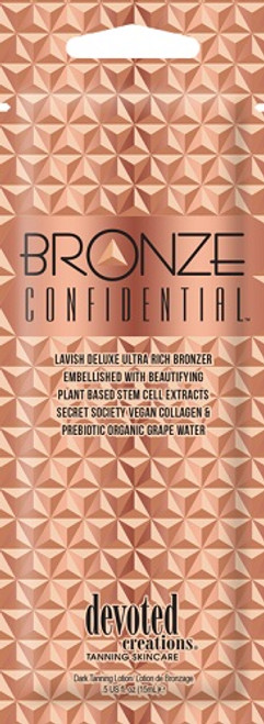 Devoted Creations Bronze Confidential Lavish Deluxe Ultra Rich Bronzer Tanning Lotion Sample Packet Devoted Creations Bronze Confidential Lavish Deluxe Ultra Rich Bronzer Tanning Lotion Sample Packet